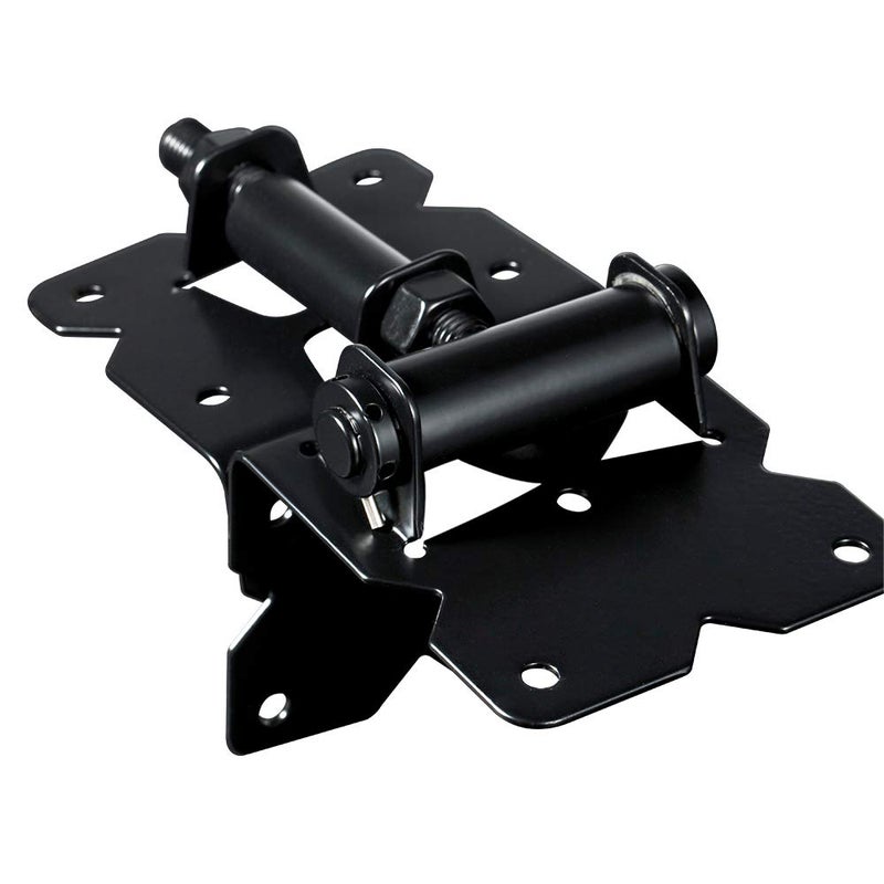 skysen Carbon Steel Vinyl Wood Fence Self Closing Gate Hinges Black(2063-cs-p) - Image 2